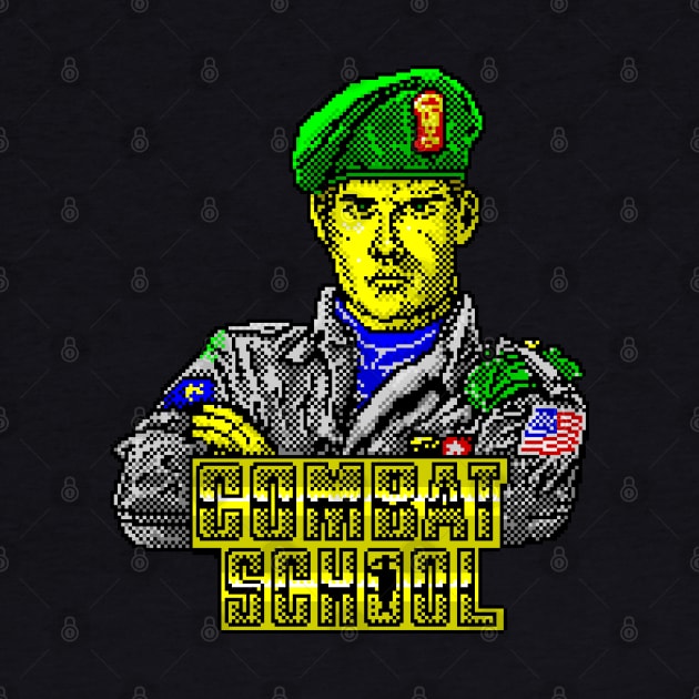 Combat School 8 Bit Game Art by 8 Fists of Tees